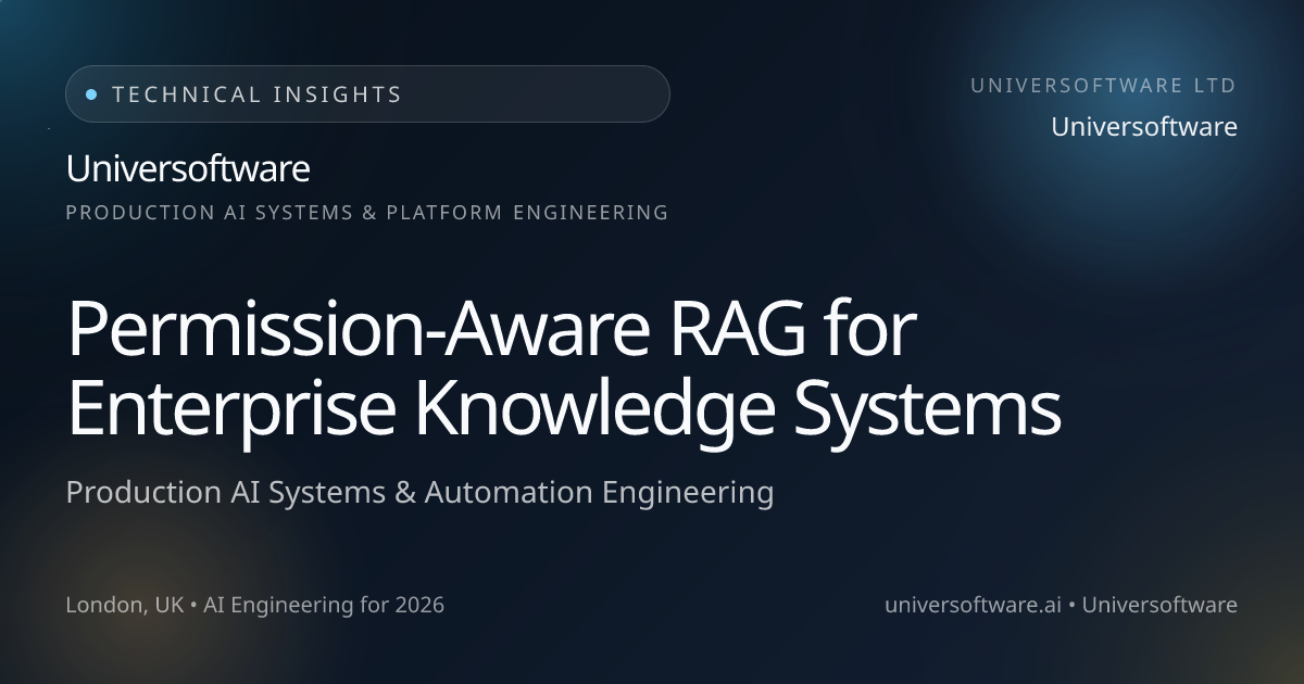 Permission-Aware RAG for Enterprise Knowledge Systems | Universoftware